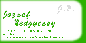 jozsef medgyessy business card